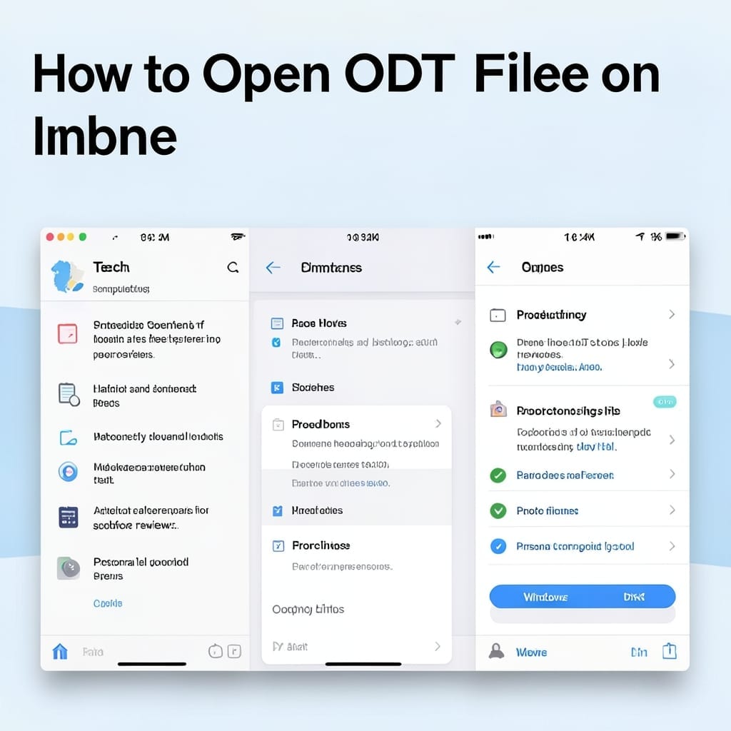 How To Open ODT File On iPhone: Step-By-Step Mobile Solution