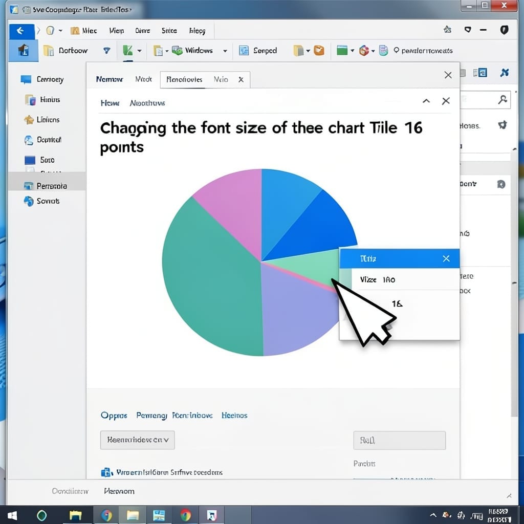 Change the Font Size of the Pie Chart Title to 16 Points: Quick Formatting Fix