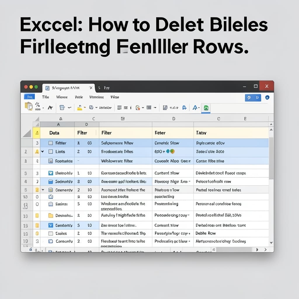 Excel How To Delete Filtered Rows: Quick Selection and Removal Trick