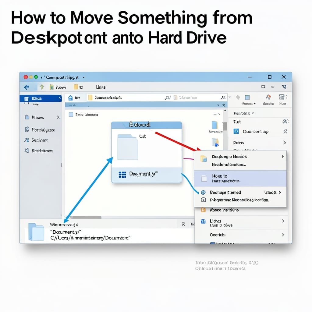 How to Move Something From Desktop Onto Hard Drive: Simple File Transfer Steps