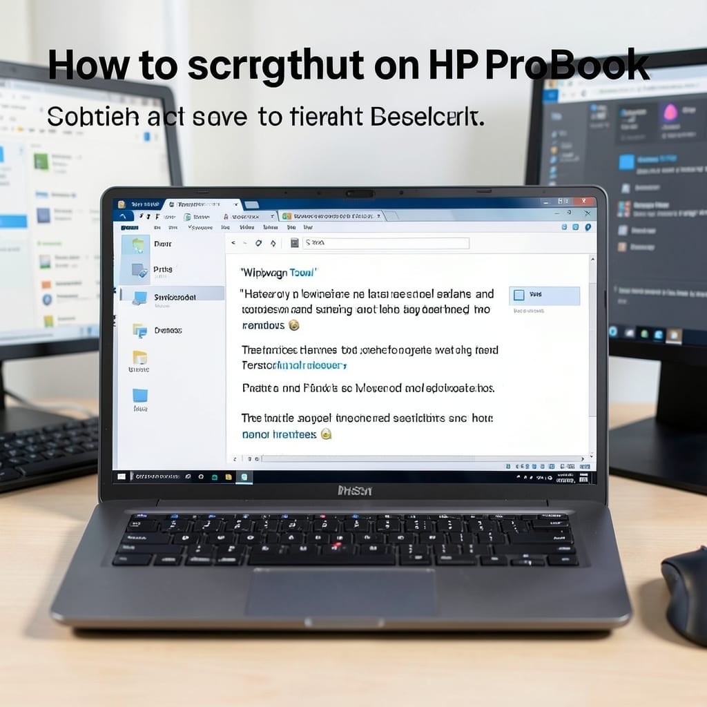 How To Screenshot On HP Probook Laptop: Keyboard Shortcut Method