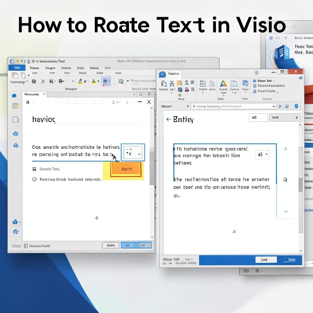 How To Rotate Text In Visio: Drag And Drop For Instant Angles