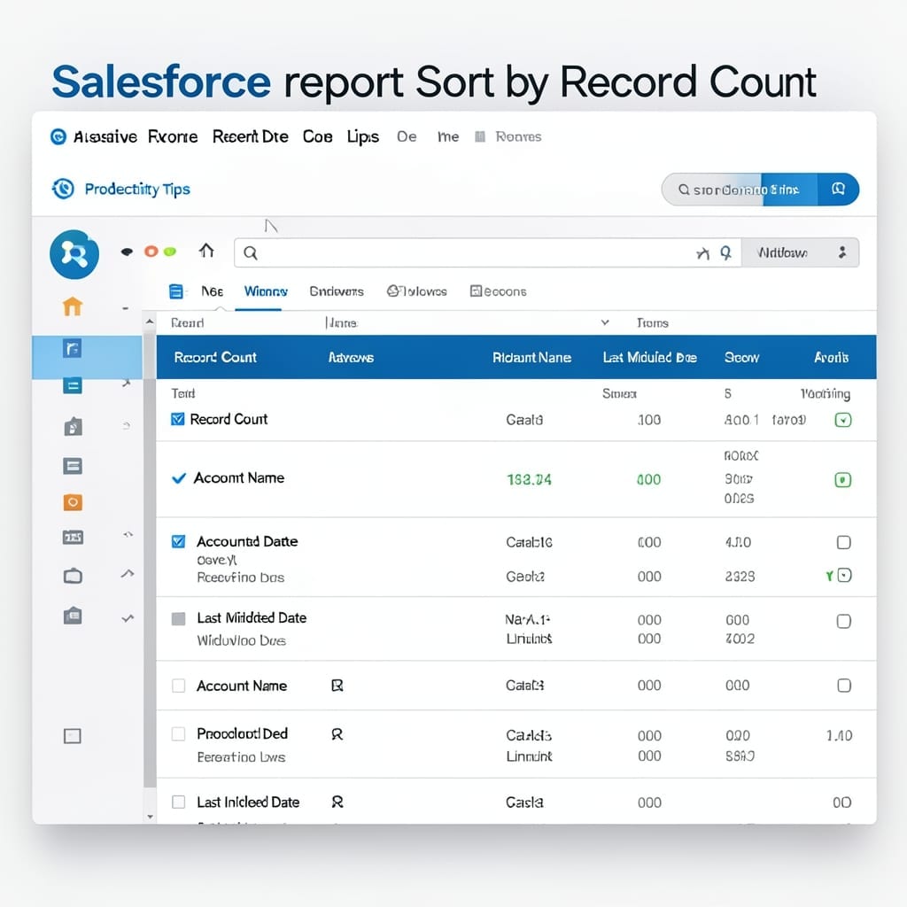 Salesforce Report Sort by Record Count: Quick Grouping Method