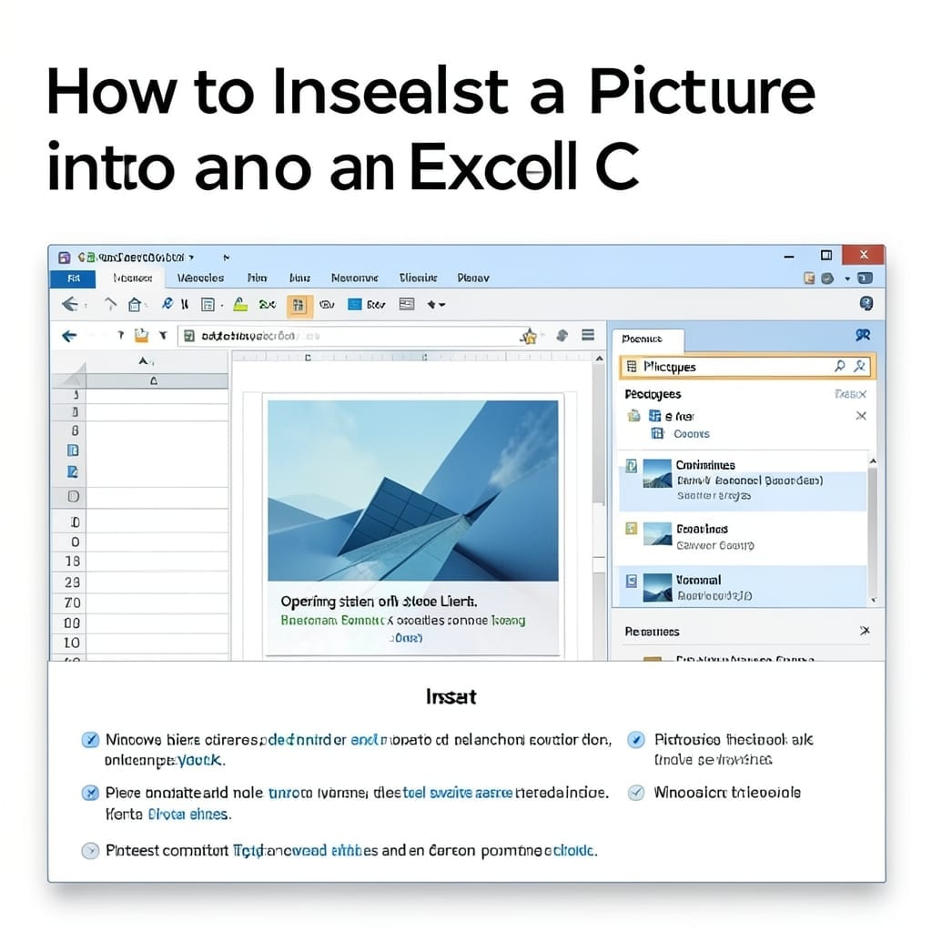 How to Insert Picture Into Excel Cell: Step-by-Step Visual Guide