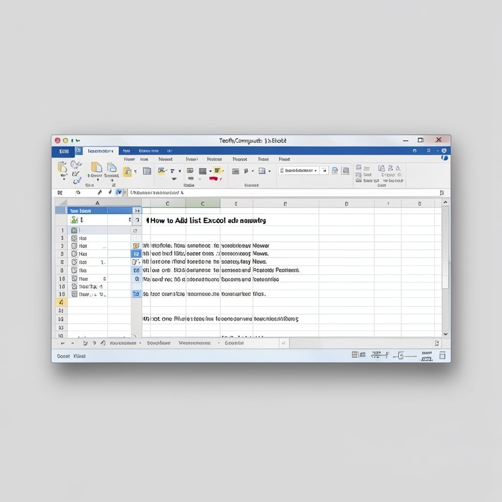 How To Add A List In Excel: Keyboard Shortcut For Instant Data Entry