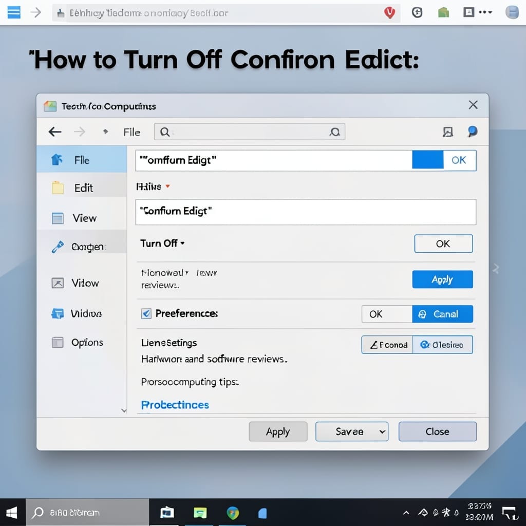 How To Turn Off Confirm Edit: Quick Settings Toggle Guide