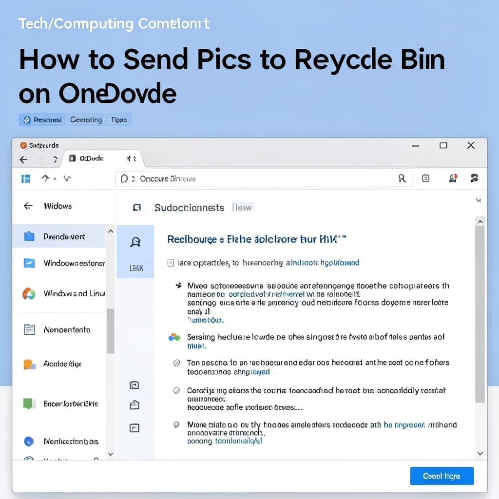 How to Send Pics to Recycle Bin On Onedrive: Quick Deletion Guide