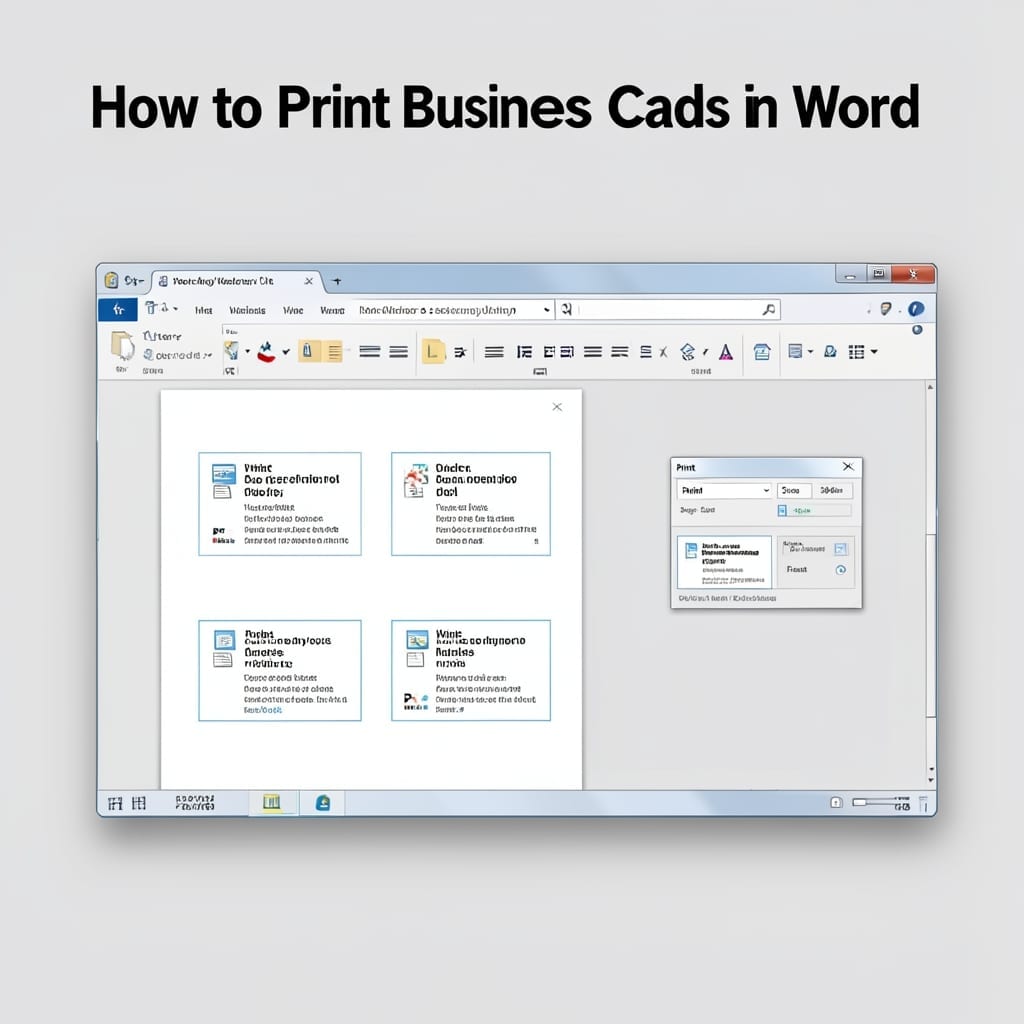 How To Print Business Cards In Word: Step-By-Step Template Guide