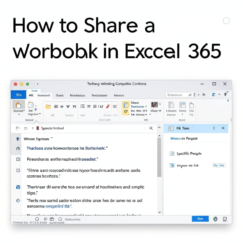 How to Share a Workbook in Excel 365: Secure Collaboration for Teams