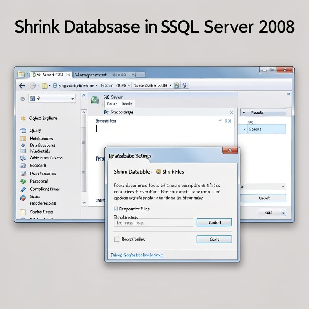 Shrink Database in SQL Server 2008: Reclaim Space With This Method
