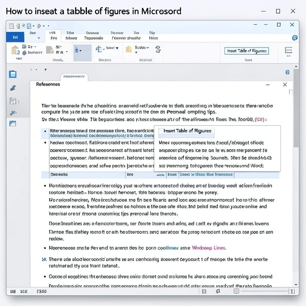 How to Insert Table of Figures in Word: Step-by-Step Formatting Guide