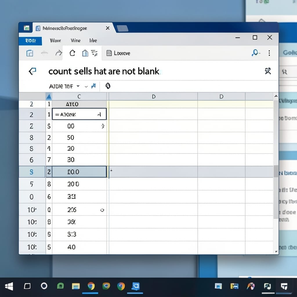 Count Cells That Are Not Blank: Excel Formula for Non-Empty Cells