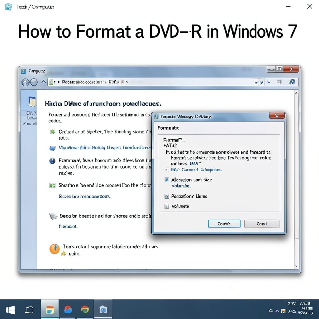 How To Format A DVD R In Windows 7: Native Burner Method