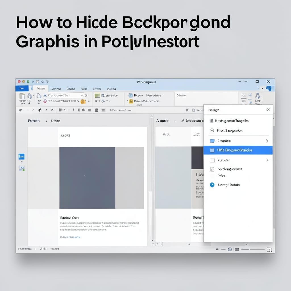 How To Hide Background Graphics In Powerpoint: Clean Slides in Seconds