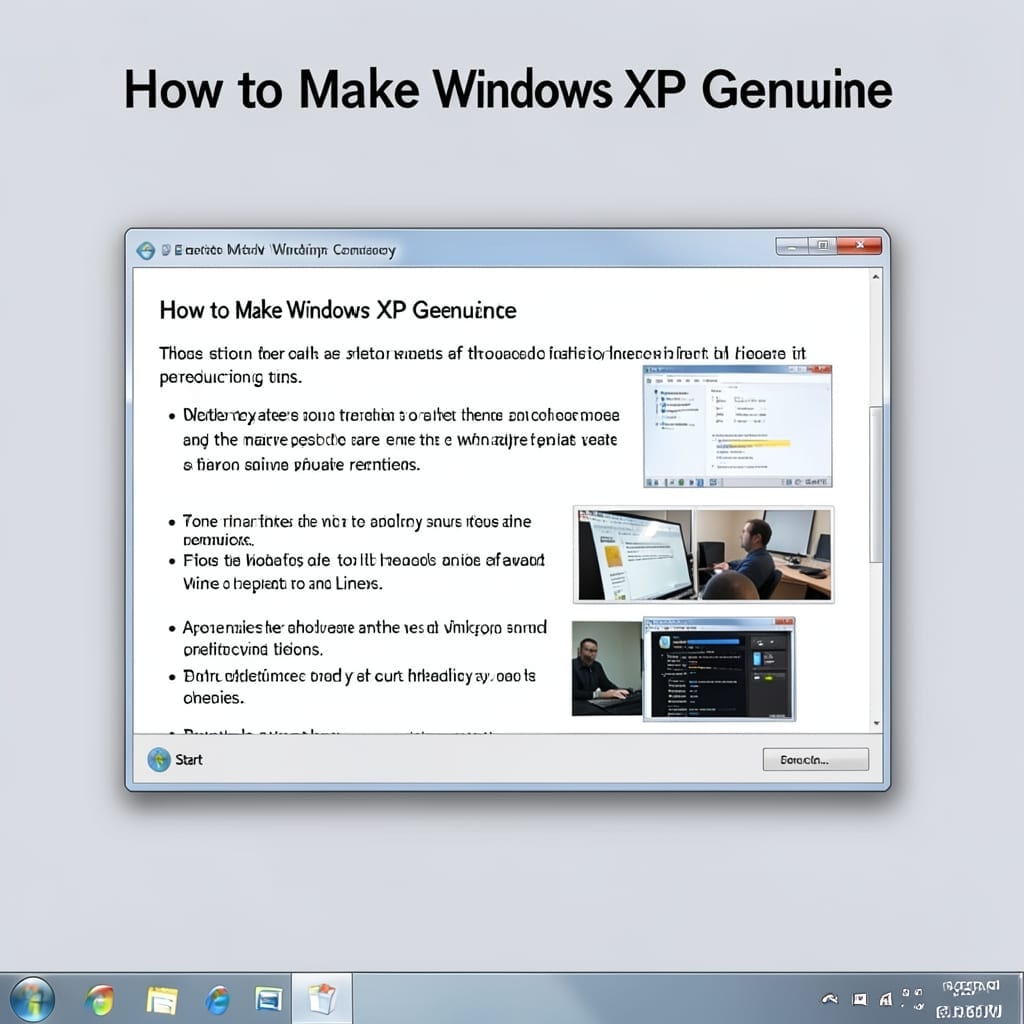 How To Make Windows XP Genuine: Legal Activation Steps