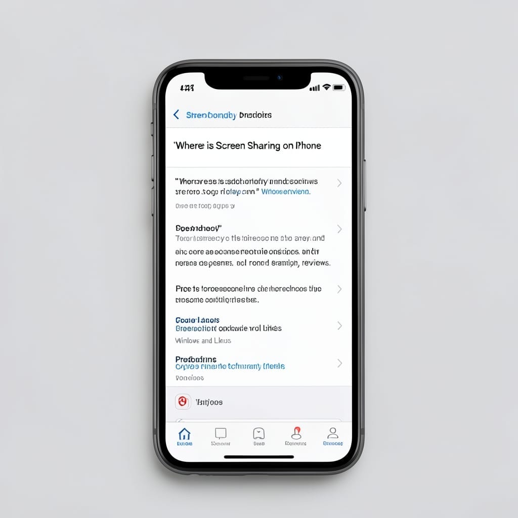 Where Is Screen Sharing on iPhone: Quick Access in Control Center