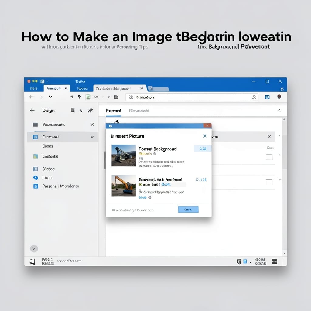 How to Make an Image the Background in PowerPoint: Seamless Design Integration