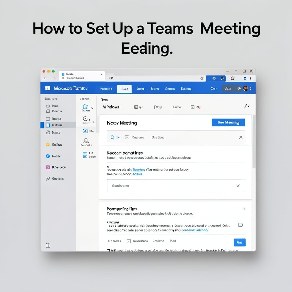 How to Set Up Teams Meeting: Step by Step Video Call Guide