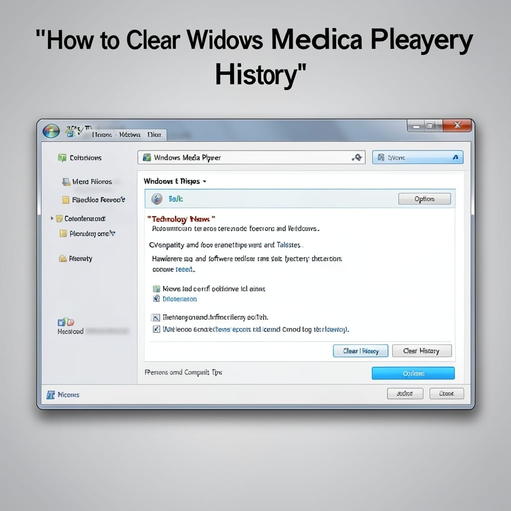 How To Clear Windows Media Player History: Quick Cache Cleanup Guide