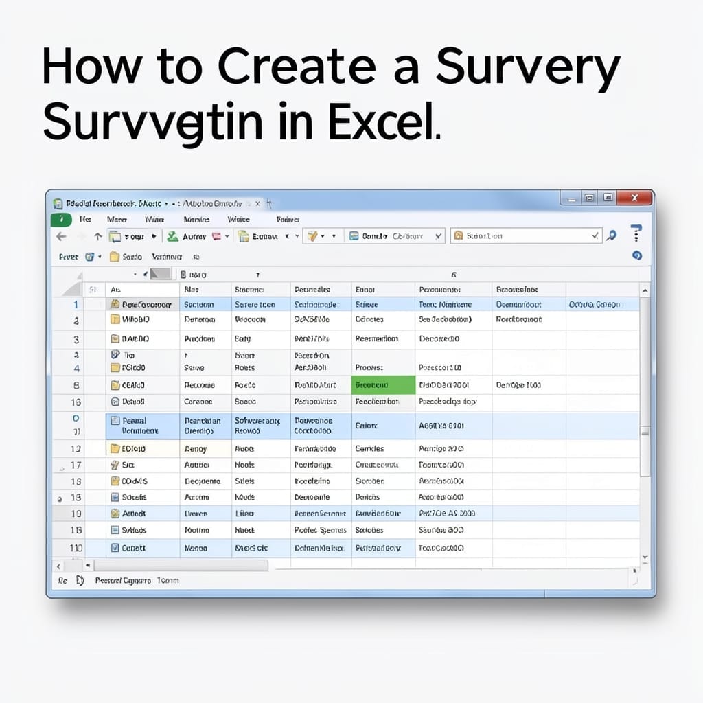 How To Create A Survey In Excel: Step By Step Form Building