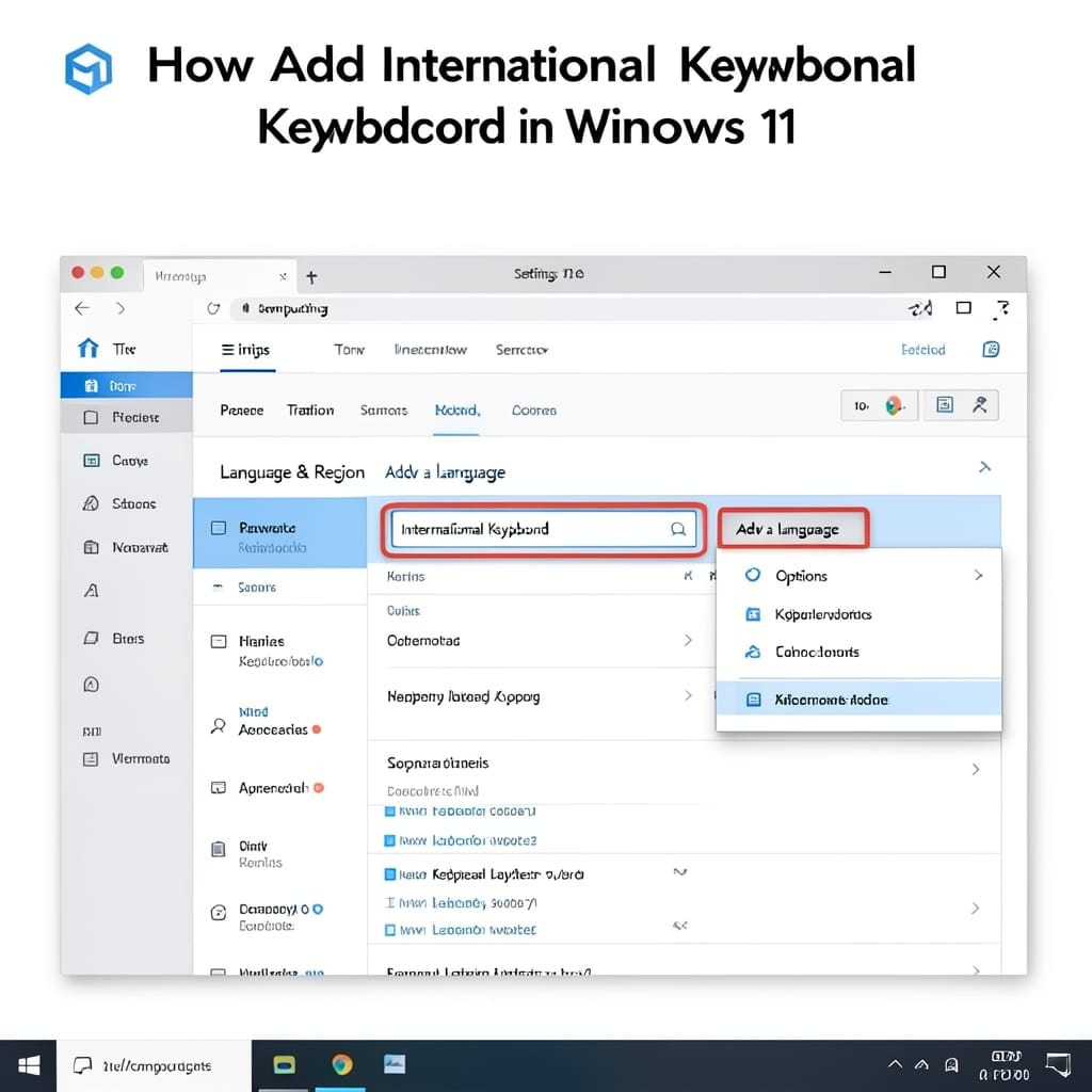 How To Add International Keyboard Windows 11: Quick Language Switch Method