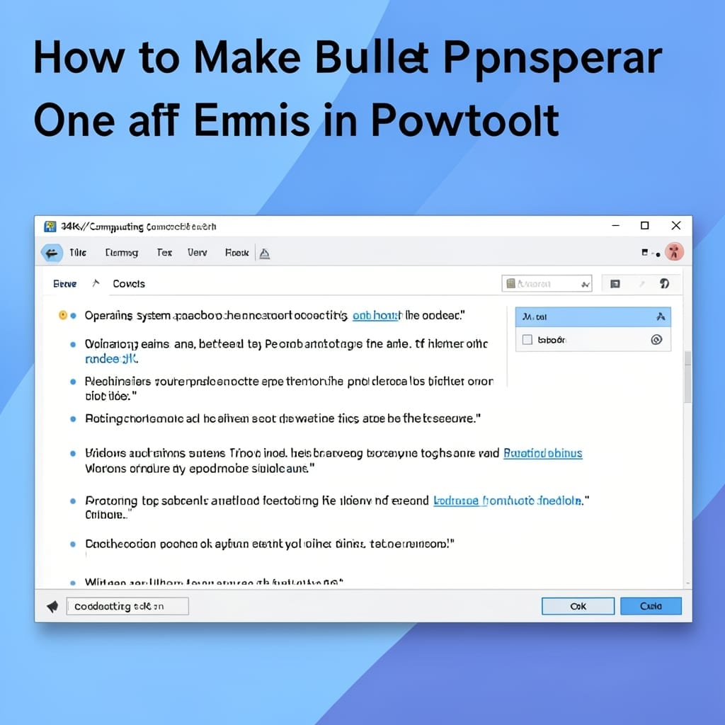 How to Make Bullet Points Appear One at a Time in PowerPoint: Animation Sequence Guide