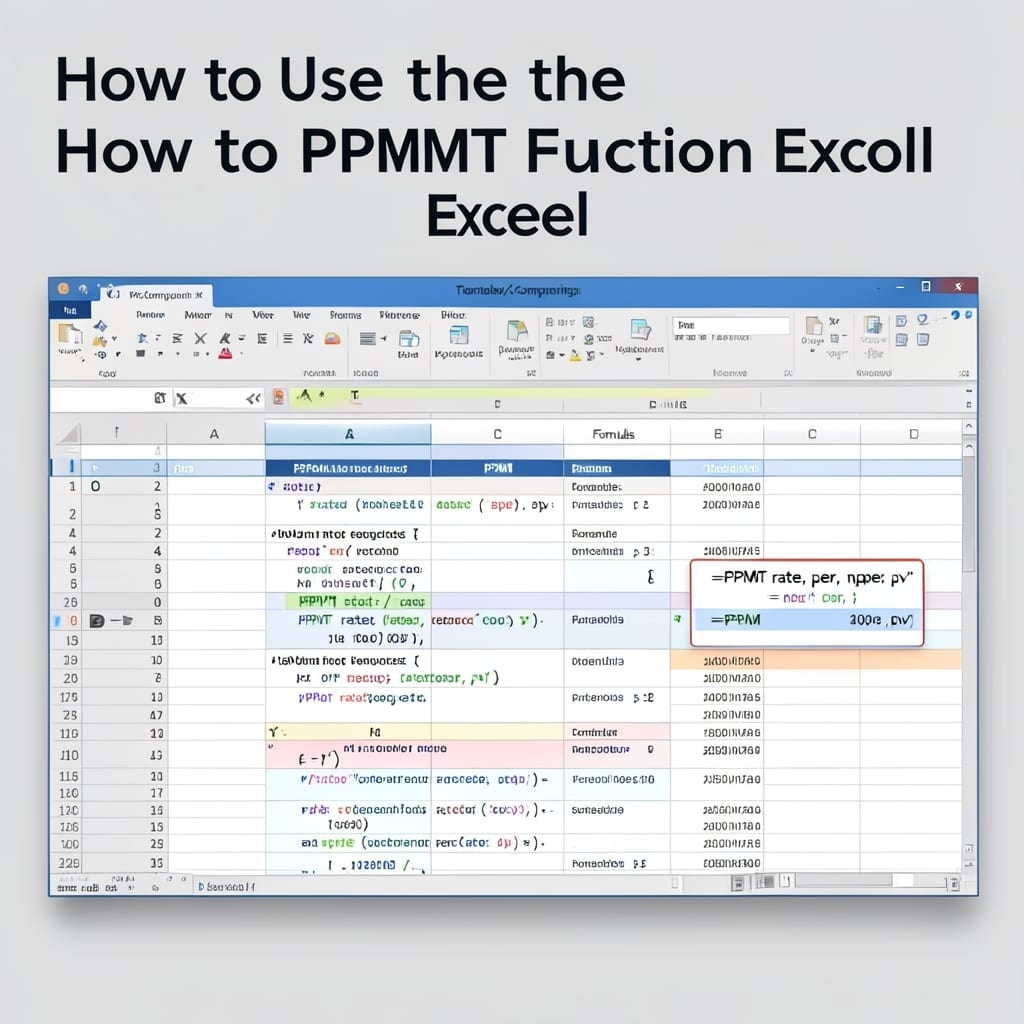 How to Use PPMT Function in Excel: Step-by-Step Calculation Method
