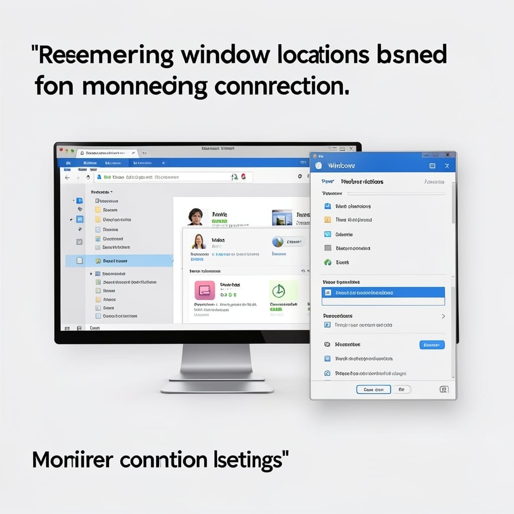 Remember Window Locations Based On Monitor Connection: Persist Layouts Across Display Changes