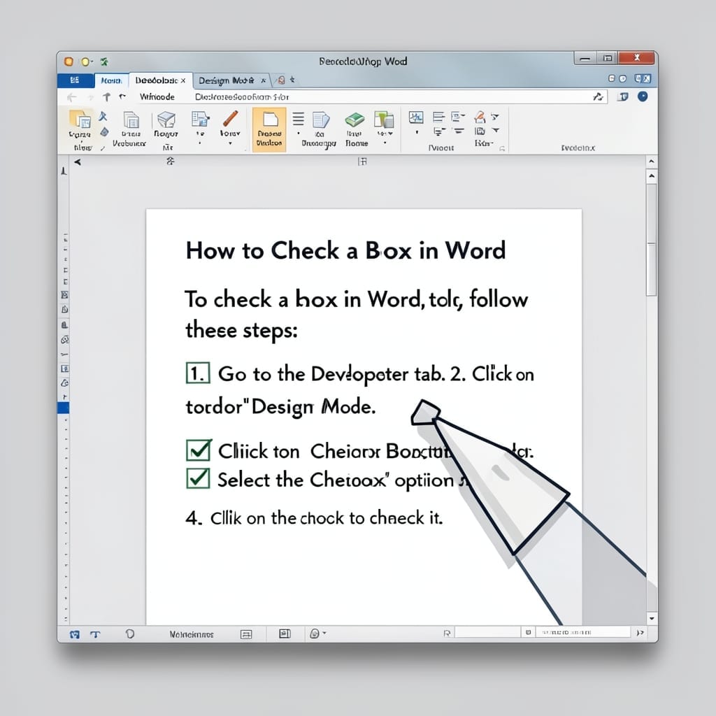 How to Check a Box in Word: Simple Click and Customize Method