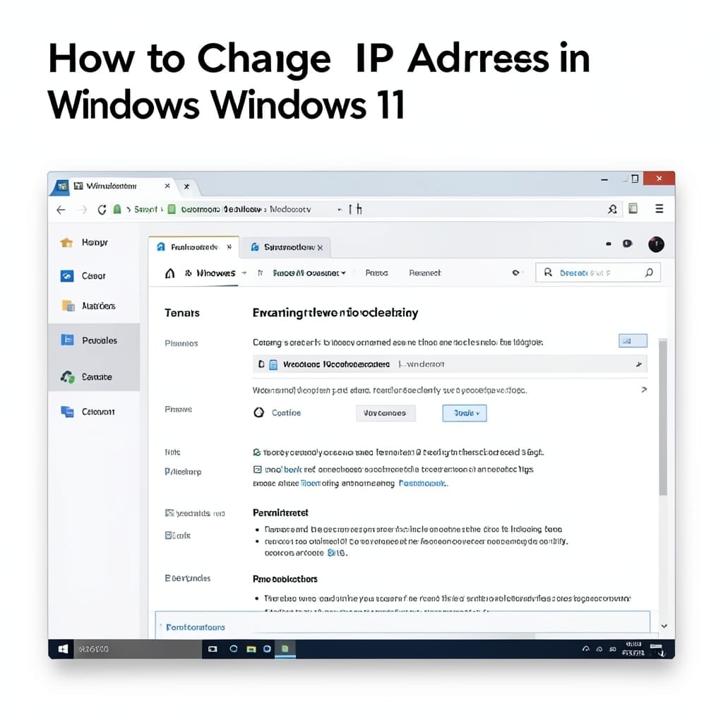 How To Change IP Address Windows 11: Easy Network Configuration Steps