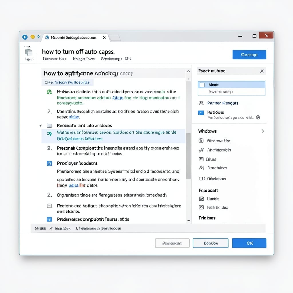 How To Turn Off Auto Caps: Quick Keyboard Setting Adjustment