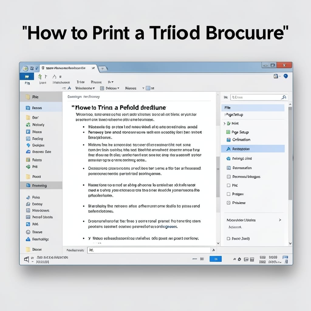 How to Print a Trifold Brochure: Step-by-Step Folding Guide