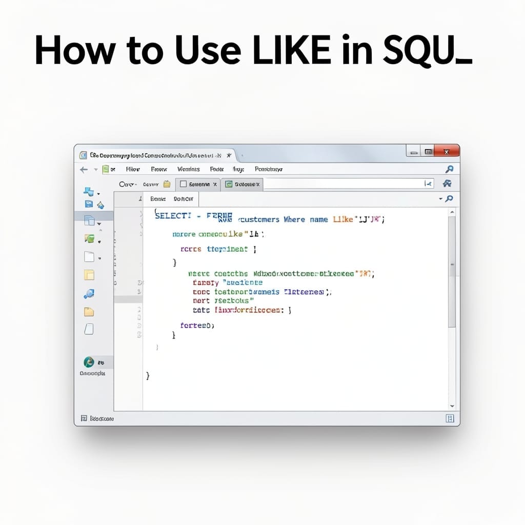 How to Use Like in SQL: Pattern Matching for Precise Data Queries