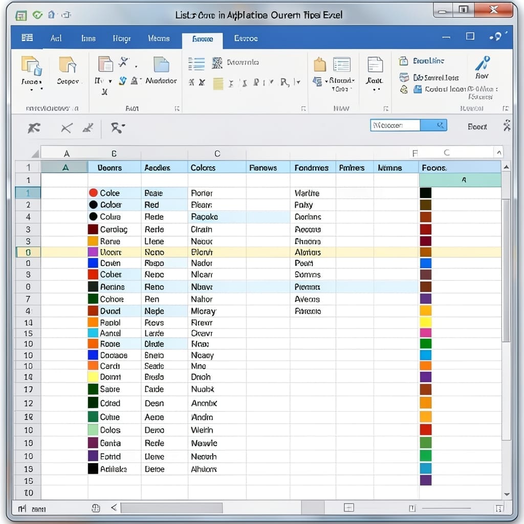 List Colors In Alphabetical Order Excel: Sorting Made Simple