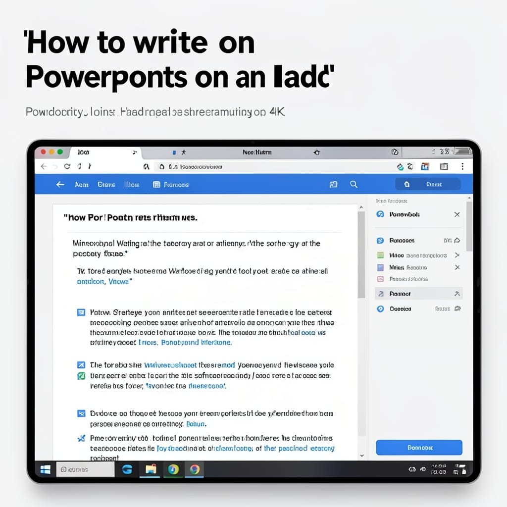 How to Write on PowerPoints on iPad: Apple Pencil and Finger Tips