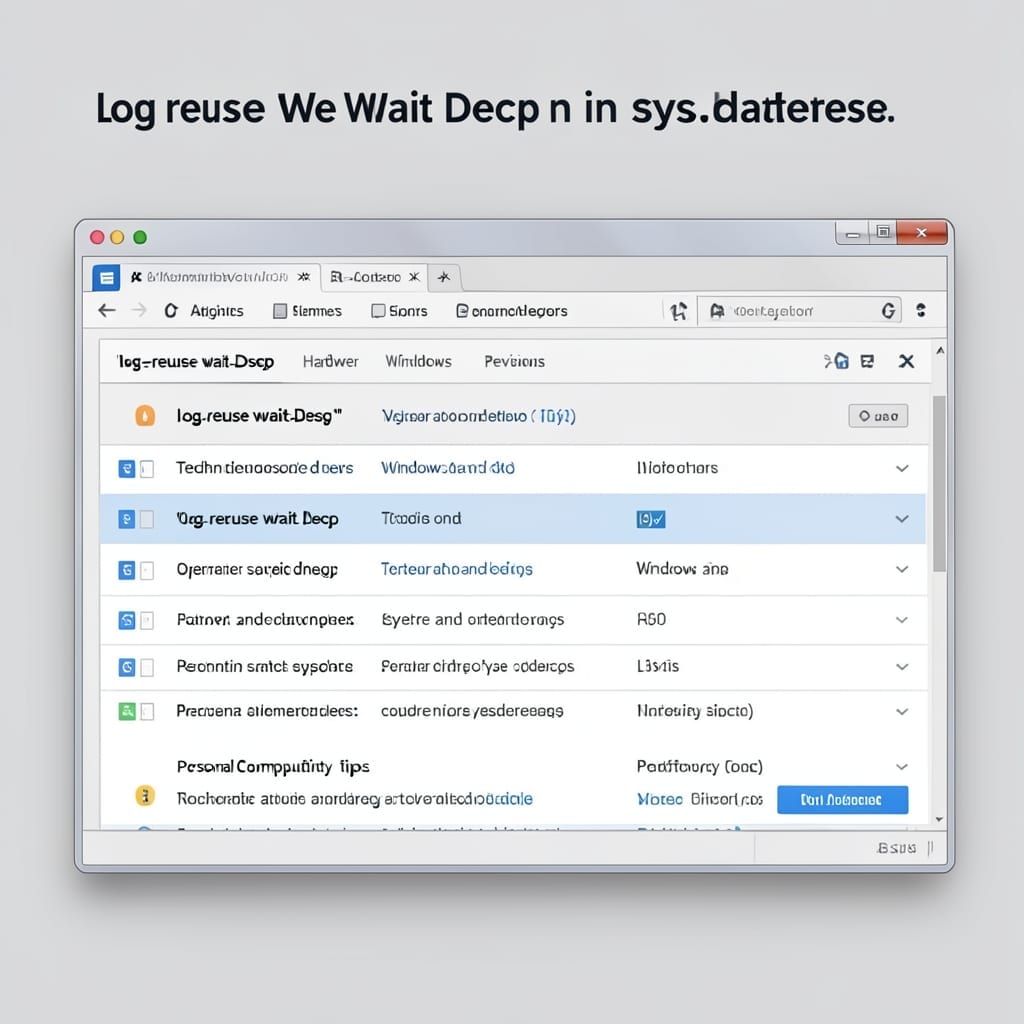 See the Log_Reuse_Wait_Desc Column in Sys Databases: Monitoring Idle Time in SQL Server