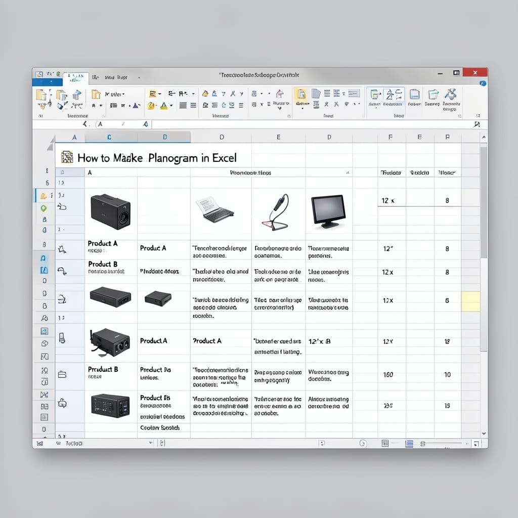 How to Make a Planogram in Excel: Visual Merchandising Made Simple