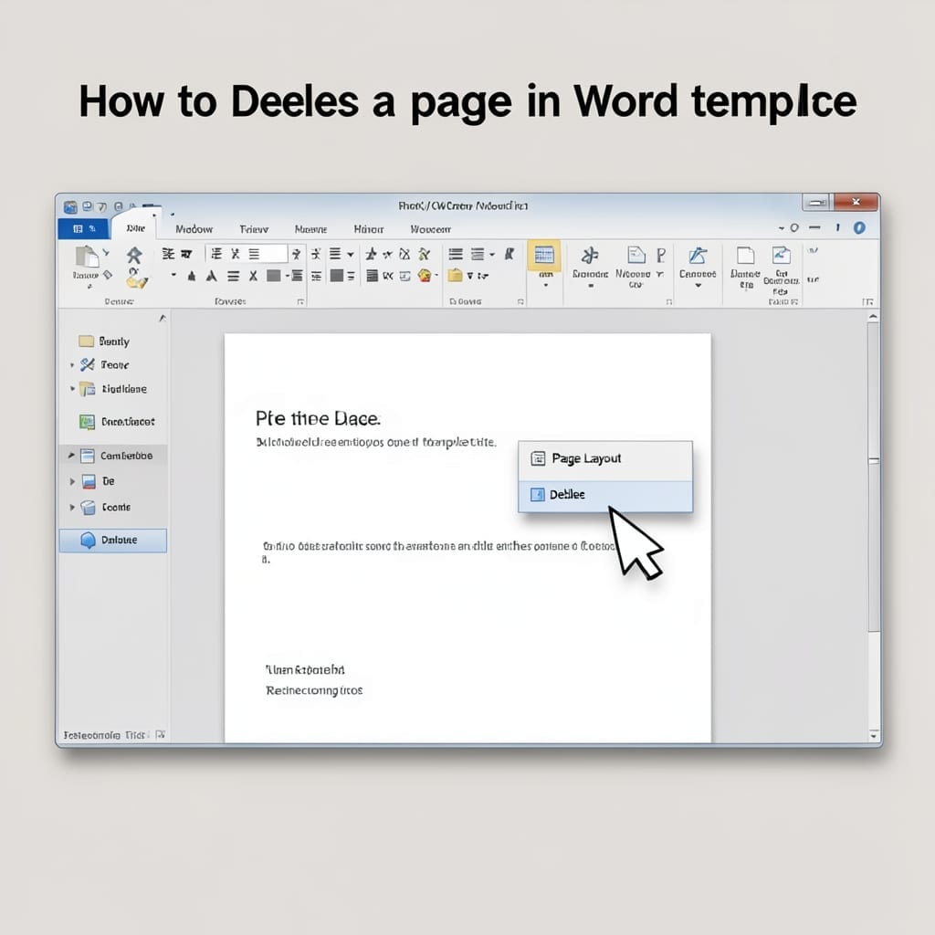 How to Delete a Page in Word Template: Quick Removal Guide