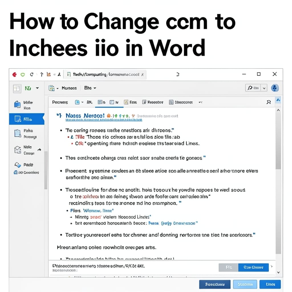 How To Change Cm To Inches In Word: Simple Conversion Method