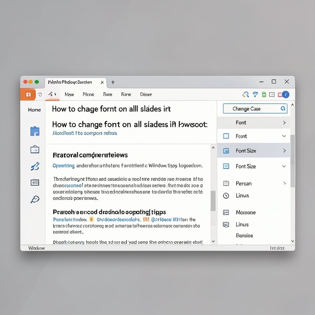 How To Change Font On All Slides In PowerPoint: One-Click Formatting Fix