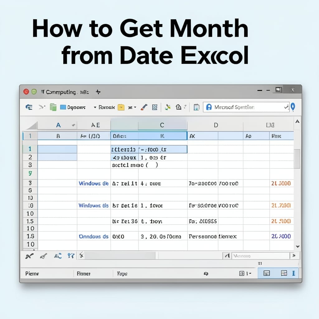 How to Get Month From Date in Excel: Simple Formula for Quick Extraction