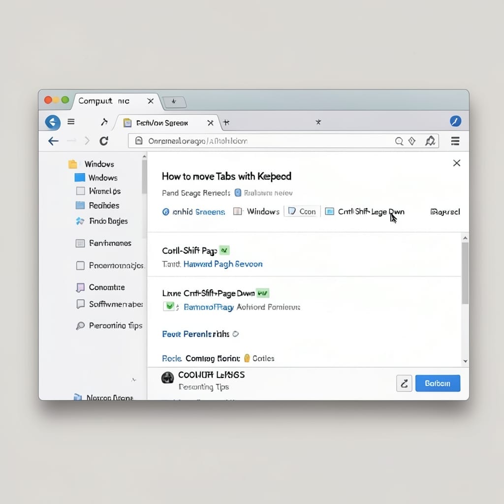 How To Move Tabs With Keyboard: Swift Browser Navigation Without a Mouse