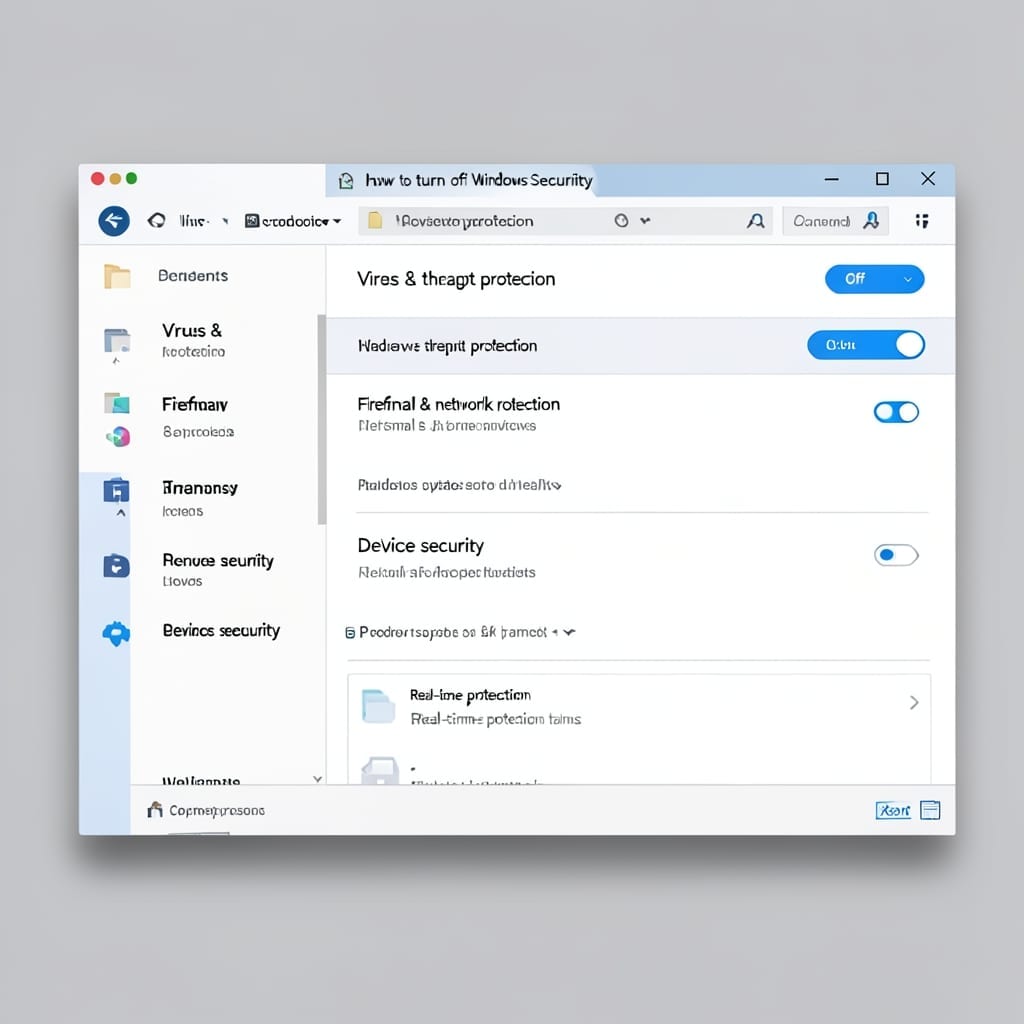 How To Turn Off Windows Security: Quick Disable for Temporary Adjustments