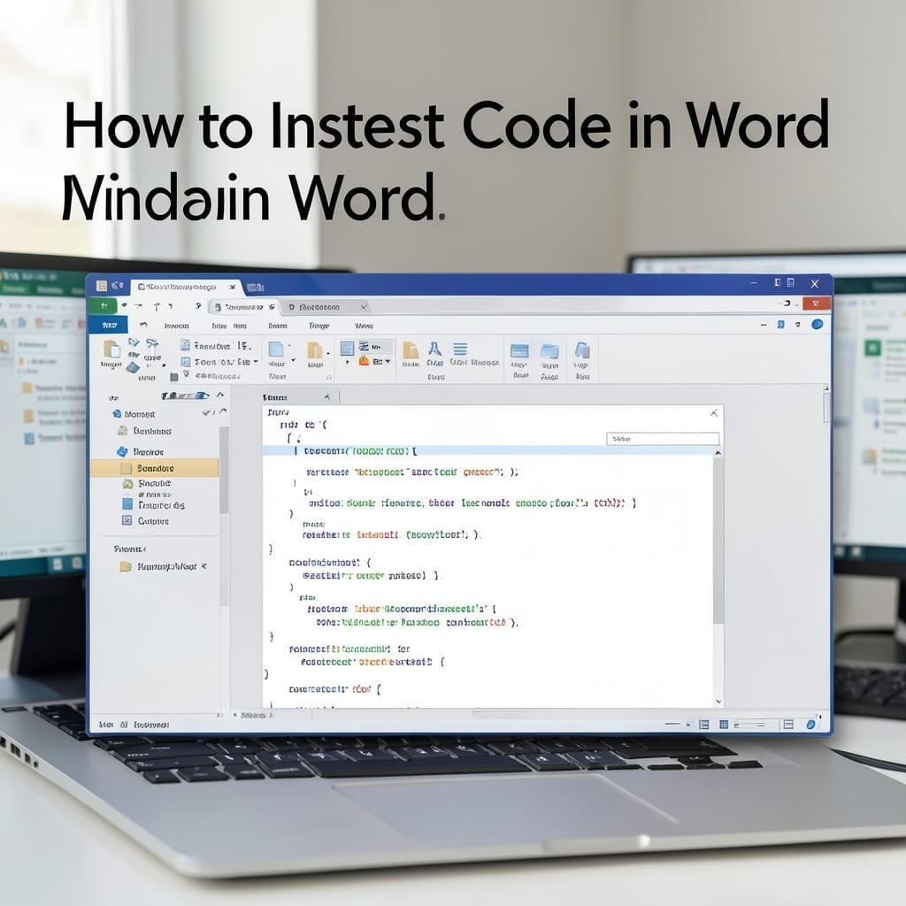 How To Insert Code In Word: Simple Copy-Paste Method