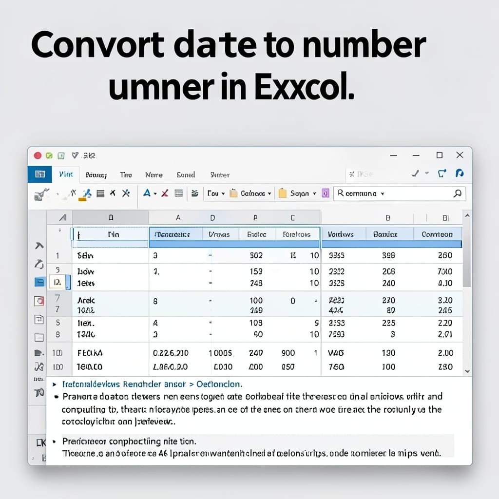 Convert Date to Number in Excel: Simple Formula for Instant Results