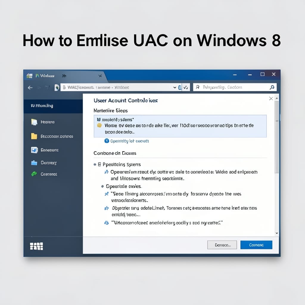 How to Enable UAC on Windows 8: Simple Security Activation Guide