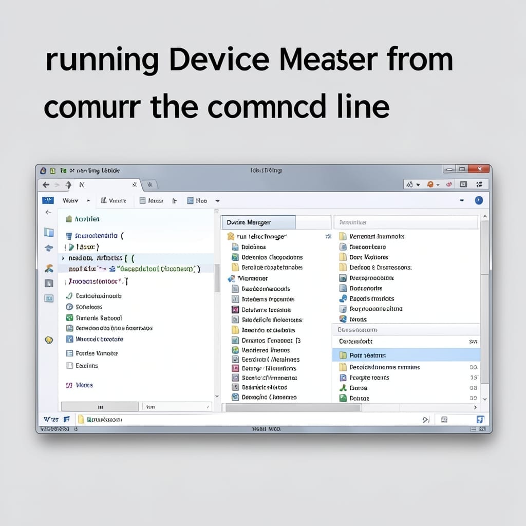 Run Device Manager From Command Line: Quick System Access Method