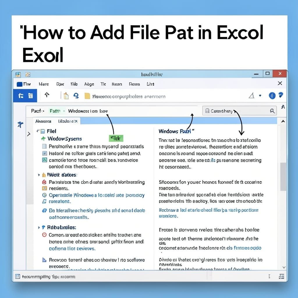How to Add File Path in Excel: Quick Data Linking for Spreadsheets