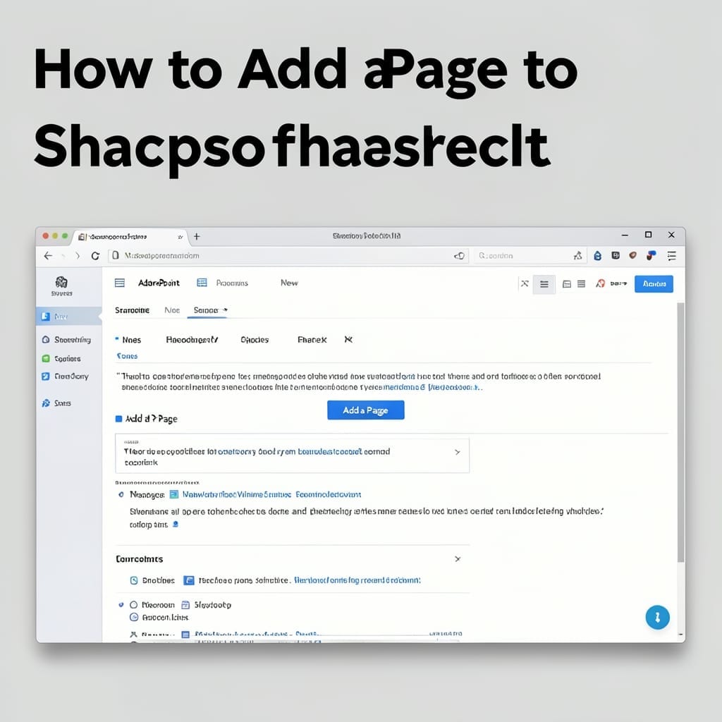 How To Add A Page To SharePoint: Quick Setup For Your Site