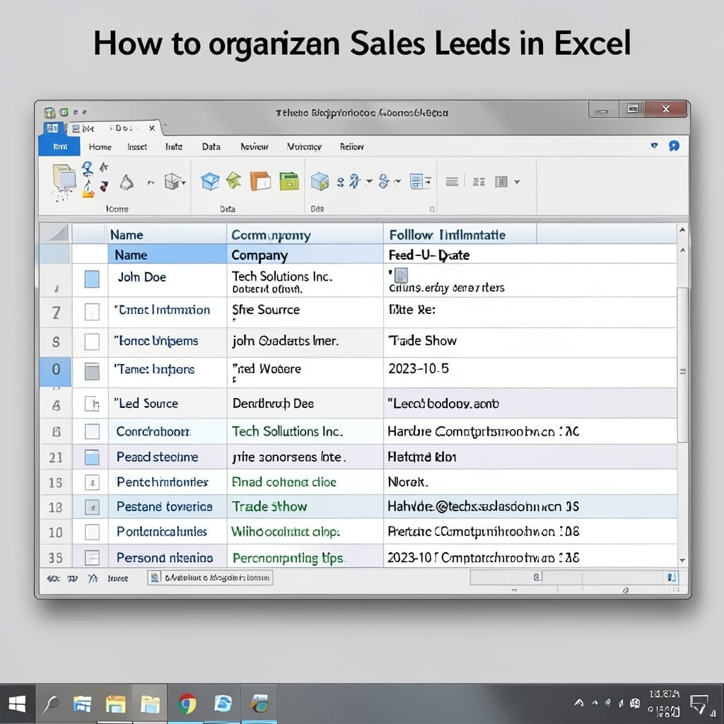 How To Organize Sales Leads In Excel: Streamlined Tracking For Maximum Efficiency